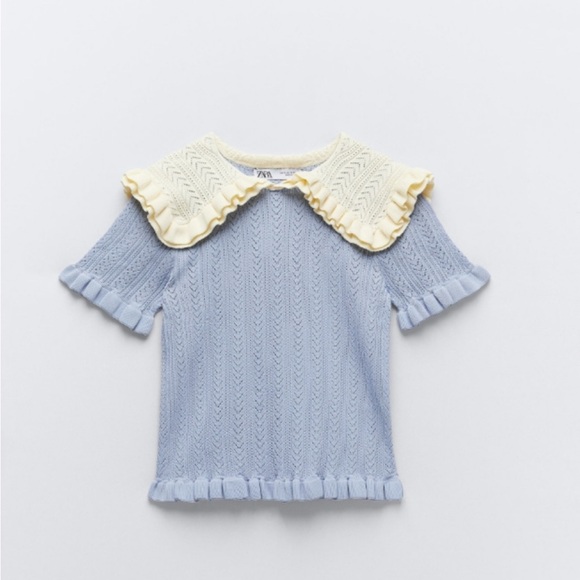 Zara knitted top blouse - Picture 9 of 12